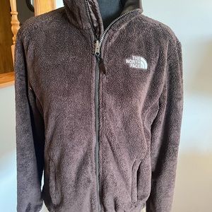 The North Face Brown Sherpa Full‎ Zip Jacket Size M